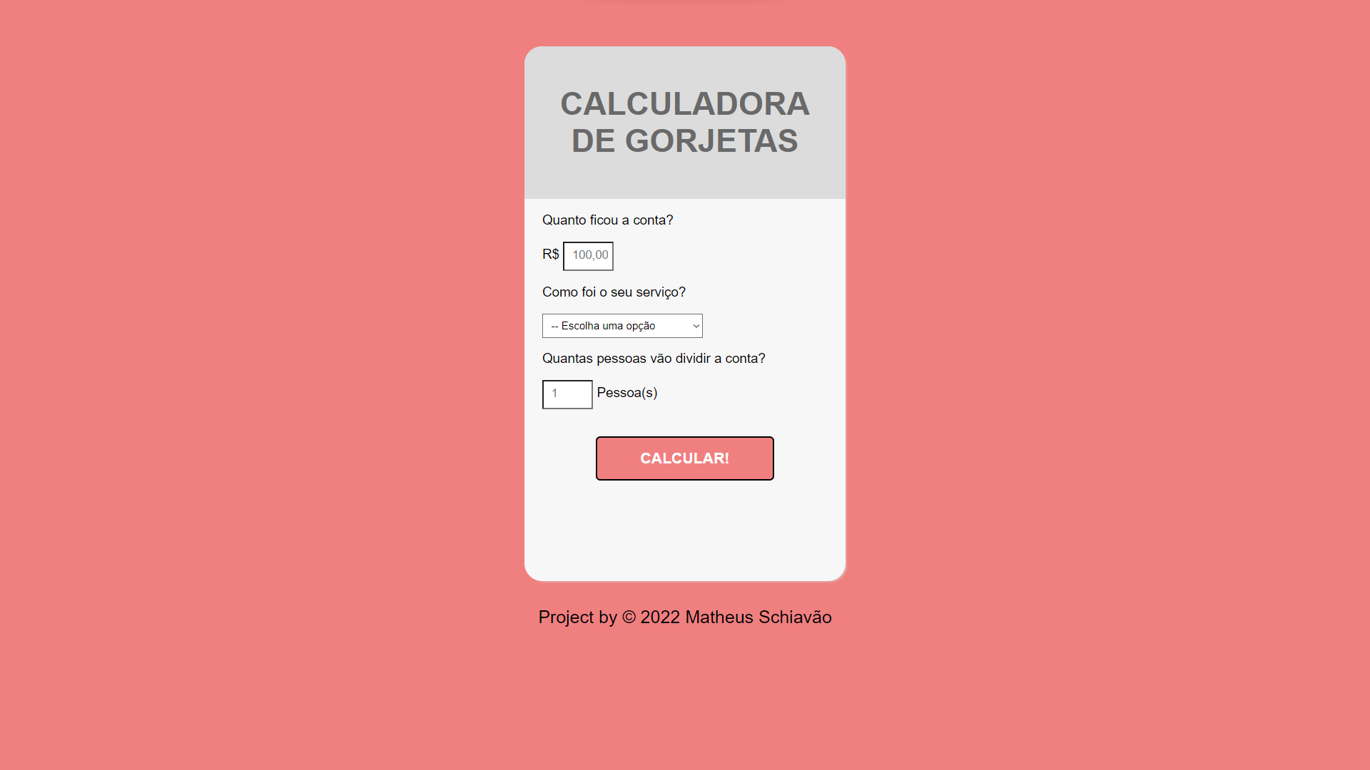 Tip calculator